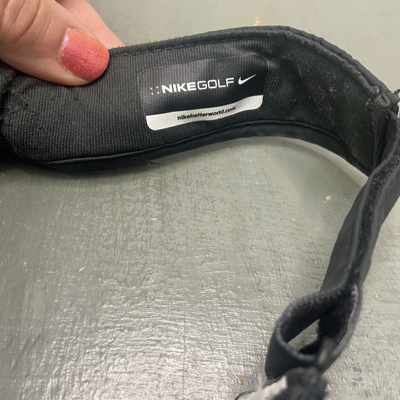 Nike AeroBill Women's black Visor Hat Adjustable Golf Tennis One Size Fits most - Picture 5 of 9